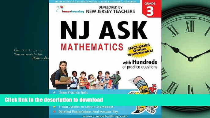 FAVORIT BOOK NJ ASK Practice Tests and Online Workbooks: Grade 3 Mathematics, Third Edition: