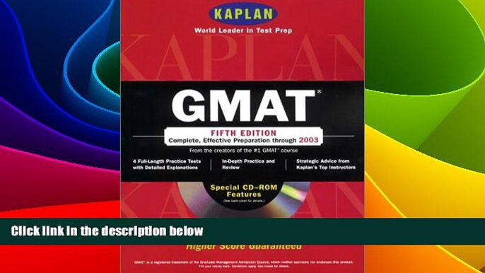 Big Deals  Kaplan GMAT With CD-ROM, Fifth Edition (Gmat (Kaplan)(Book   Cdrom))  Free Full Read