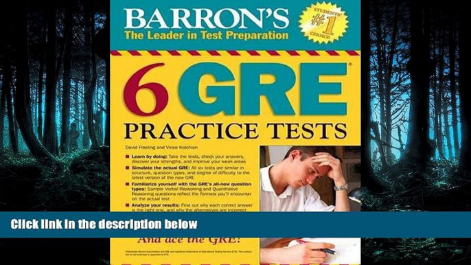 Popular Book Barron s 6 GRE Practice Tests, 2nd Edition