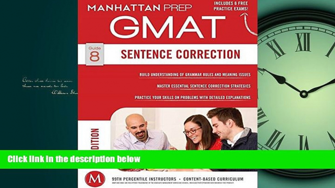 For you GMAT Sentence Correction (Manhattan Prep GMAT Strategy Guides)