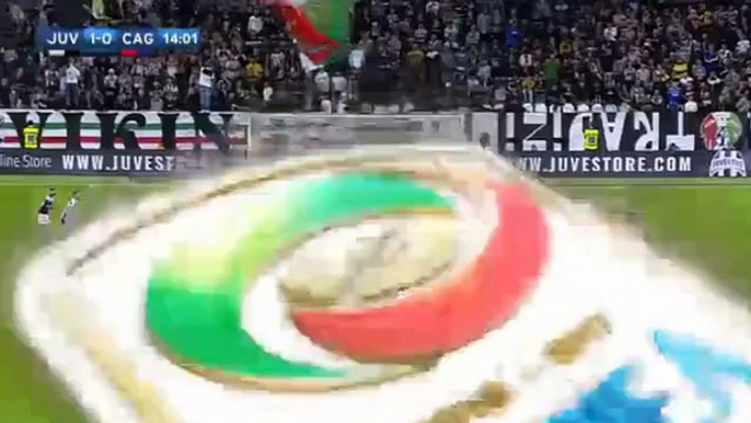 Daniele Rugani opens the scoring for Juventus vs Cagliari (1-0)