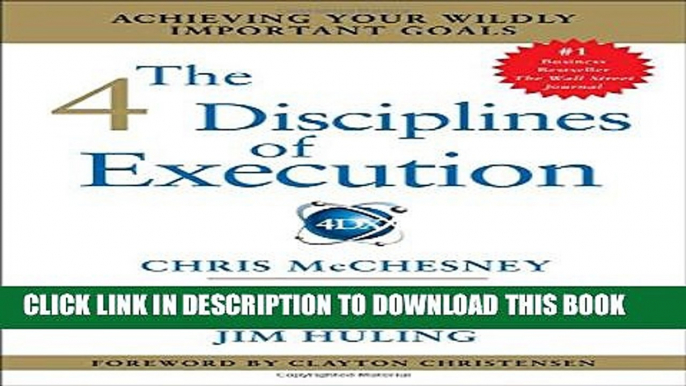 [PDF] The 4 Disciplines of Execution: Achieving Your Wildly Important Goals Popular Online