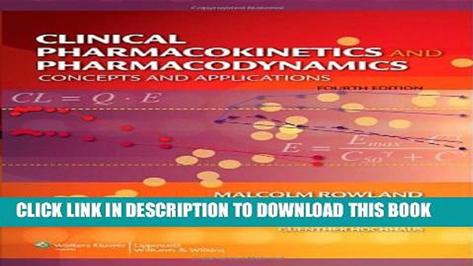 Collection Book Clinical Pharmacokinetics and Pharmacodynamics: Concepts and Applications