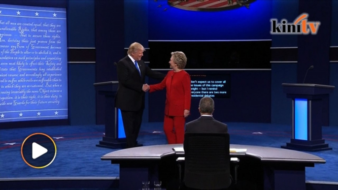 Debat presiden pertama Clinton dan Trump panas