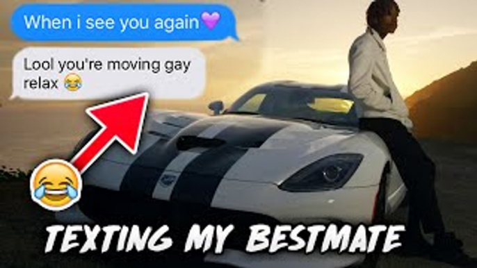 SONG LYRIC TEXT PRANK ON MY BEST FRIEND With Wiz Khalifa See You Again Lyrics!!