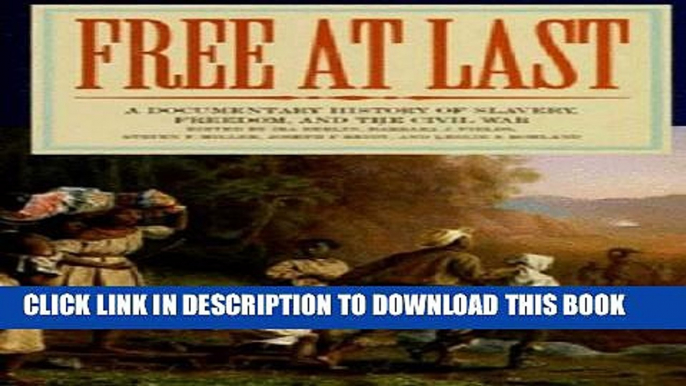 [PDF] Free at Last: A Documentary History of Slavery, Freedom, and the Civil War Full Collection