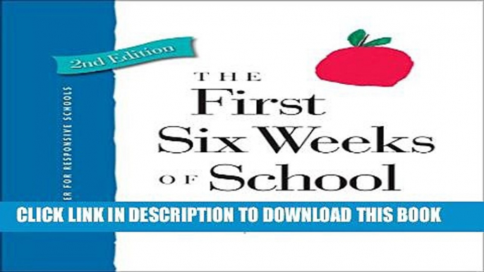 New Book The First Six Weeks of School