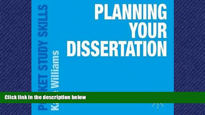 READ book  Planning Your Dissertation (Pocket Study Skills)  FREE BOOOK ONLINE