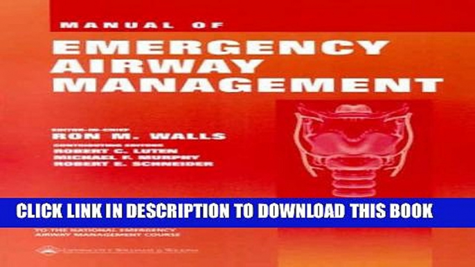 Collection Book Handbook of Emergency Airway Management