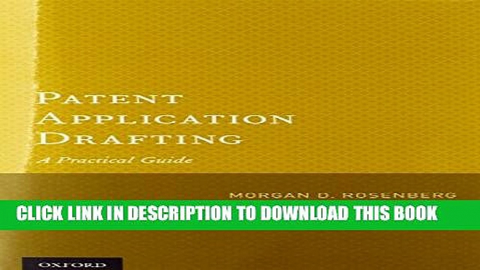 [PDF] Patent Application Drafting: A Practical Guide [Full Ebook]