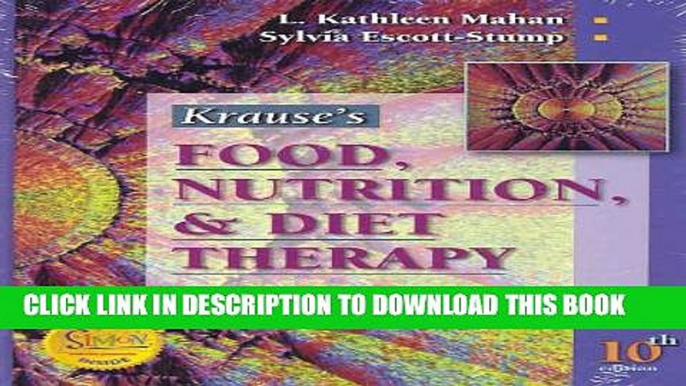 Collection Book Krause s Food, Nutrition and Diet Therapy