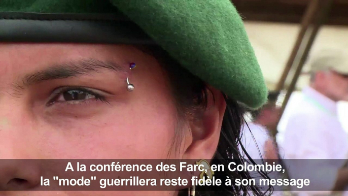 Colombie: à la conférence des Farc, la "mode" de la guerilla