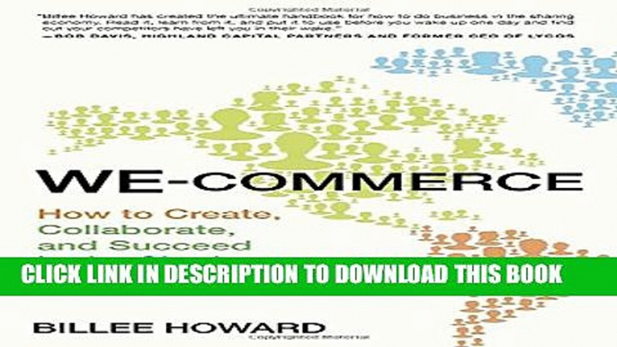 [PDF] We-Commerce: How to Create, Collaborate, and Succeed in the Sharing Economy Full Colection