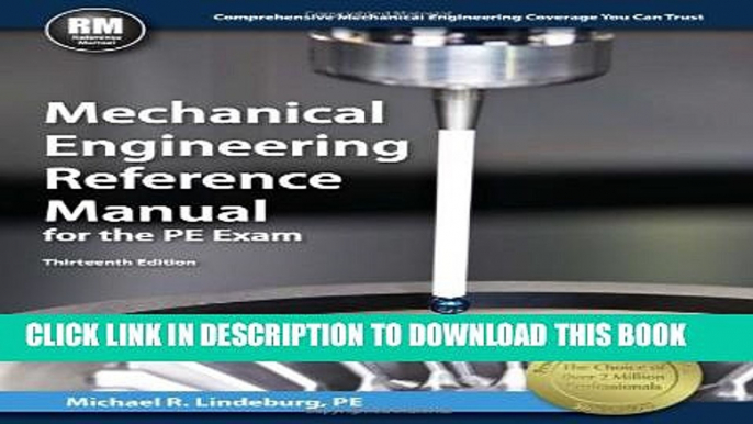 [PDF] Mechanical Engineering Reference Manual for the PE Exam, 13th Ed Full Online