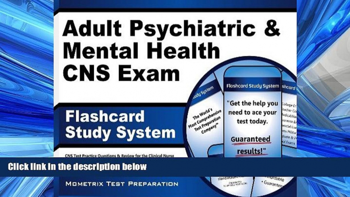 Popular Book Adult Psychiatric   Mental Health CNS Exam Flashcard Study System: CNS Test Practice