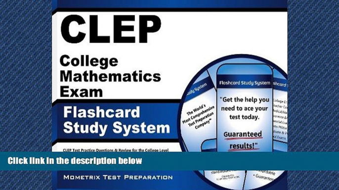 Popular Book CLEP College Mathematics Exam Flashcard Study System: CLEP Test Practice Questions