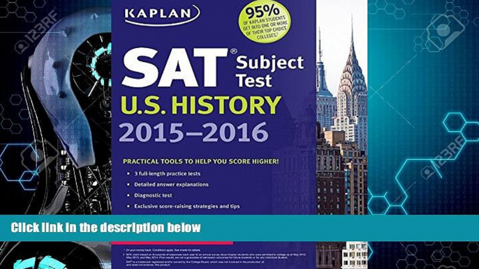 Big Deals  Kaplan SAT Subject Test U.S. History 2015-2016 (Kaplan Test Prep)  Best Seller Books