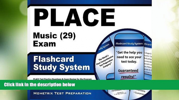 Big Deals  PLACE Music (29) Exam Flashcard Study System: PLACE Test Practice Questions   Exam