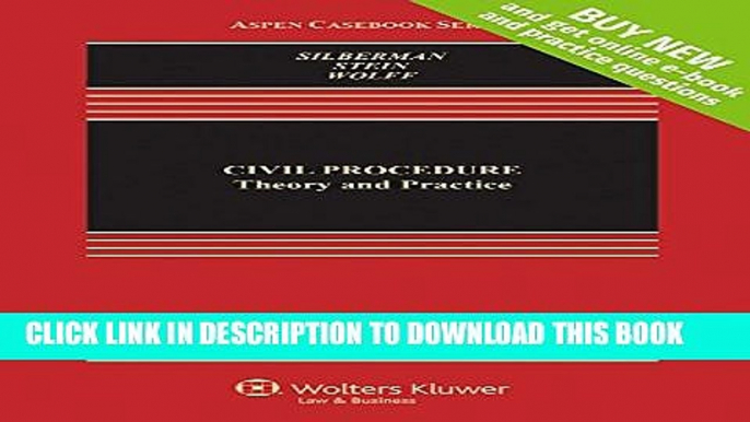 [PDF] Civil Procedure: Theory and Practice [Connected Casebook] (Aspen Casebooks) Full Online