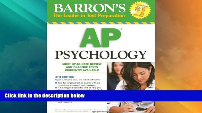 Big Deals  Barron s AP Psychology (Barron s AP Psychology Exam)  Free Full Read Most Wanted