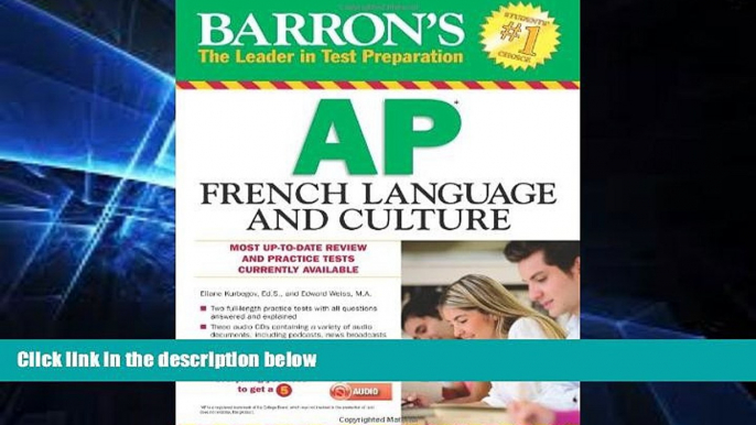 Big Deals  Barron s AP French Language and Culture with Audio CDs  Best Seller Books Best Seller