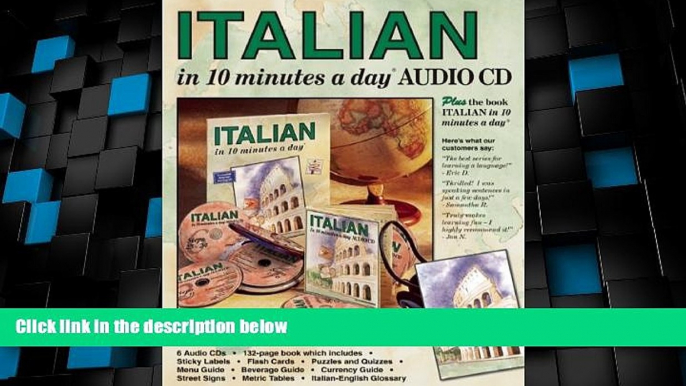 Big Deals  ITALIAN in 10 minutes a dayÂ® AUDIO CD.  Best Seller Books Best Seller