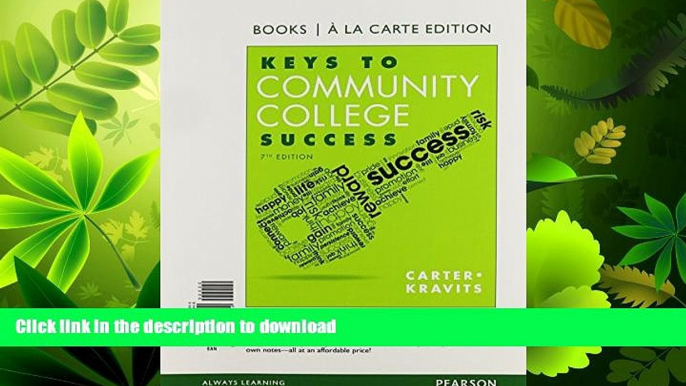 READ  Keys to Community College Success, Student Value Edition (7th Edition)  PDF ONLINE