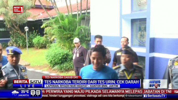 Rangkaian Tes Narkoba Cagub DKI di Kantor BNN