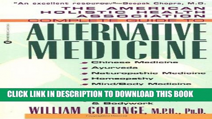 [PDF] The American Holistic Health Association Complete Guide to Alternative Medicine Full Online