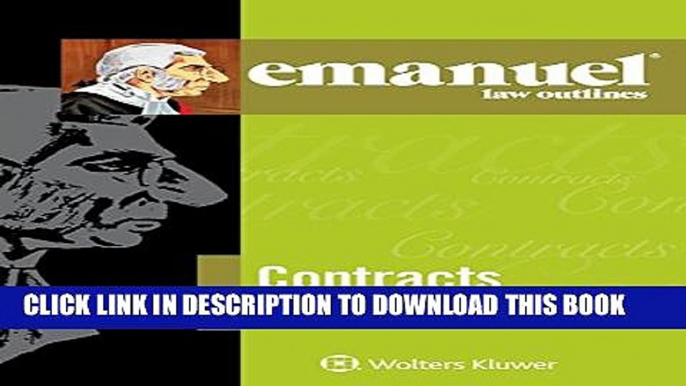 [PDF] Emanuel Law Outline: Contracts (Emanuel Law Outlines) Full Online