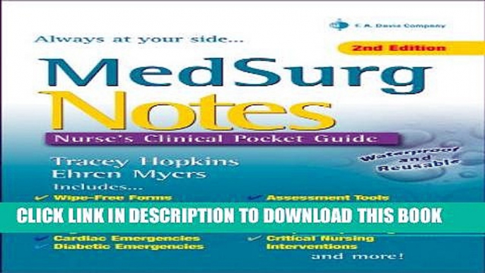 [PDF] MedSurg Notes: Nurse s Clinical Pocket Guide Full Online