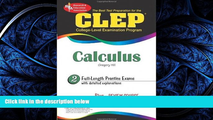 FREE DOWNLOAD  CLEPÂ® Calculus (CLEP Test Preparation)  FREE BOOOK ONLINE