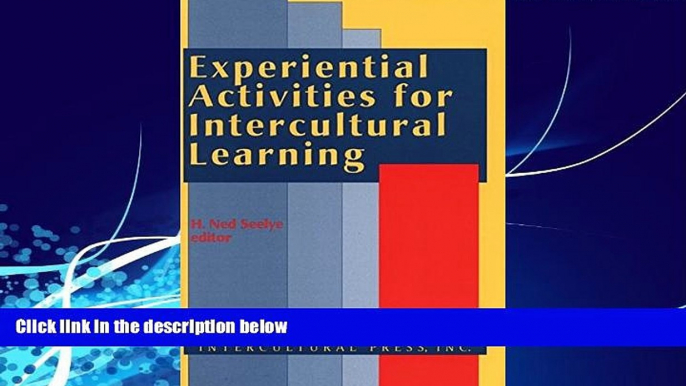 Big Deals  Experiential Activities for Intercultural Learning  Free Full Read Best Seller