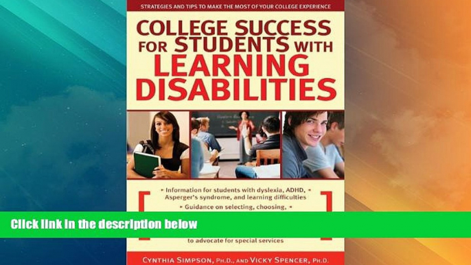 Big Deals  College Success for Students With Learning Disabilities: Strategies and Tips to Make