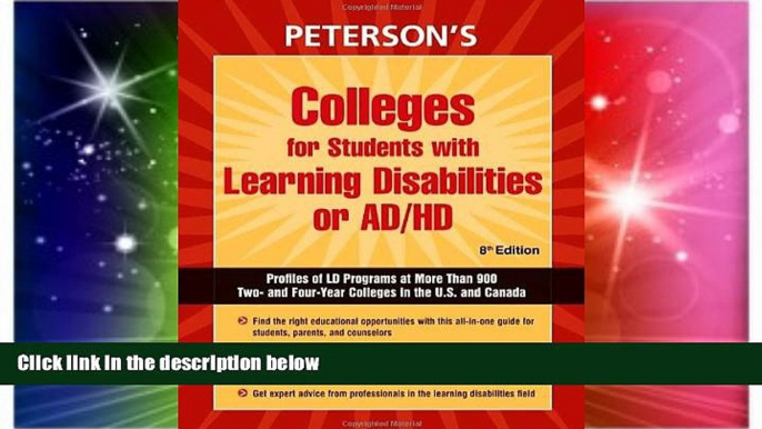 Big Deals  Colleges for Students with Learning Disabilities or AD/HD  Free Full Read Best Seller