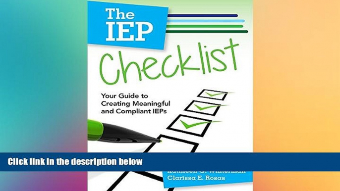 Must Have PDF  The IEP Checklist: Your Guide to Creating Meaningful and Compliant IEPs  Free Full