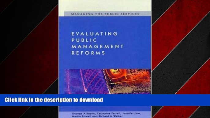 FAVORIT BOOK Evaluating Public Management Reforms: Principles and Practice READ PDF FILE ONLINE