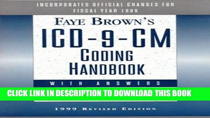 New Book Icd-9-Cm: Coding Handbook, With Answers