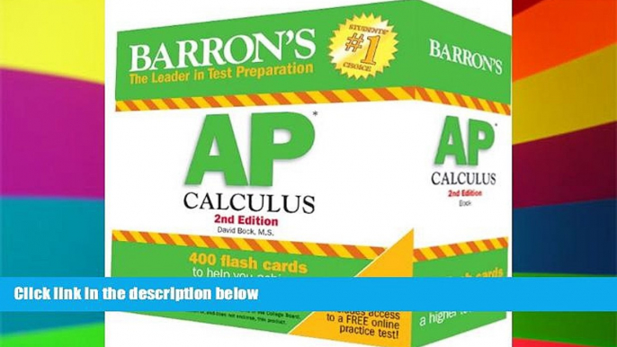 Big Deals  Barron s AP Calculus Flash Cards, 2nd Edition  Best Seller Books Most Wanted