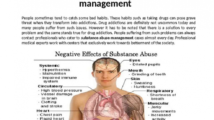 Substance Abuse Management- Rusanpharma