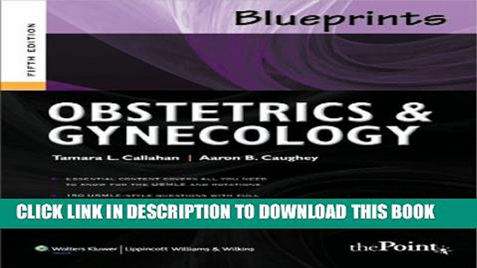 Collection Book Blueprints Obstetrics and Gynecology (Blueprints Series)