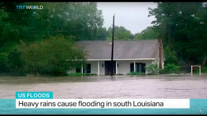 US Floods: Heavy rains cause flooding in south Louisiana, Roya Shadravan reports