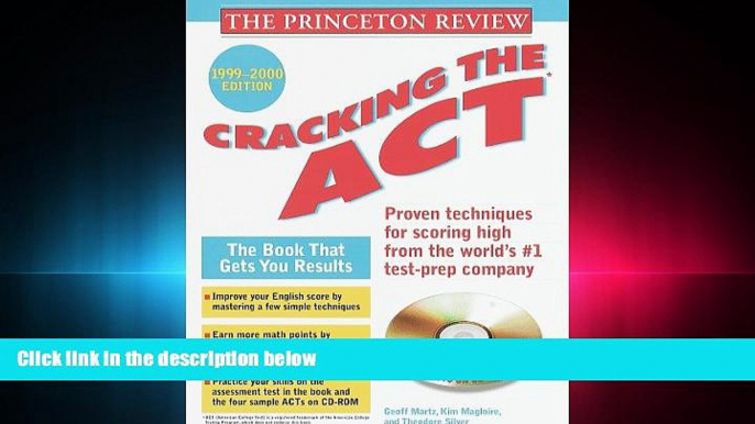 FULL ONLINE  Princeton Review: Cracking the ACT with Sample Tests on CD-ROM, 1999-2000 Edition