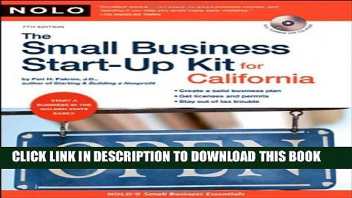 [PDF] The Small Business Start-Up Kit for California [With CDROM] Popular Online