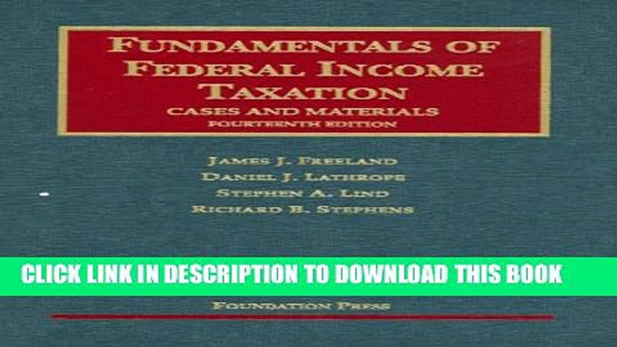 [PDF] Fundamentals of Federal Income Taxation: Cases and Materials Full Colection