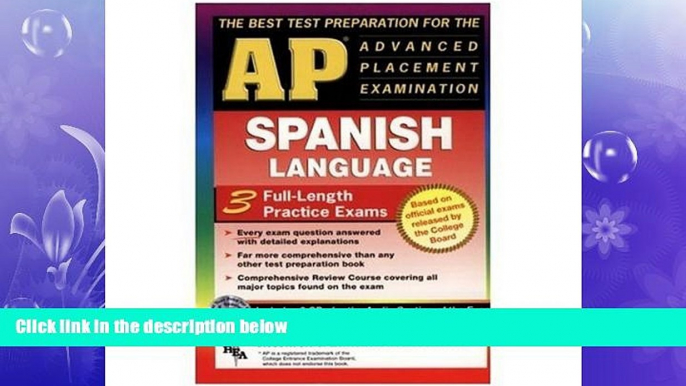 different   AP Spanish w/ Audio CDs (REA) - The Best Test Prep for the AP Exam (Advanced