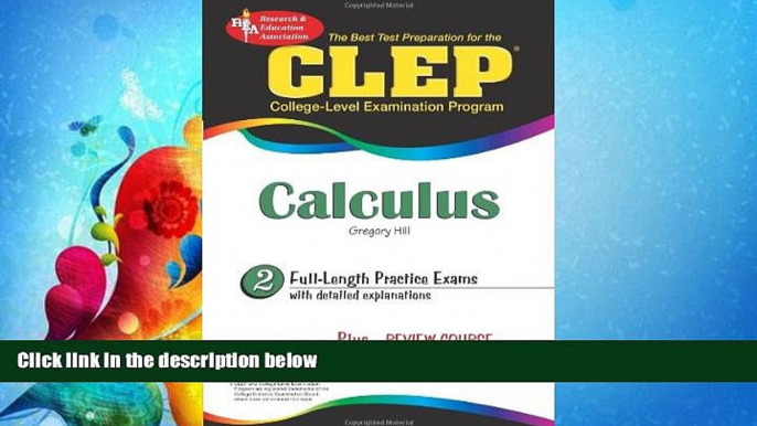 FAVORITE BOOK  CLEPÂ® Calculus (CLEP Test Preparation)