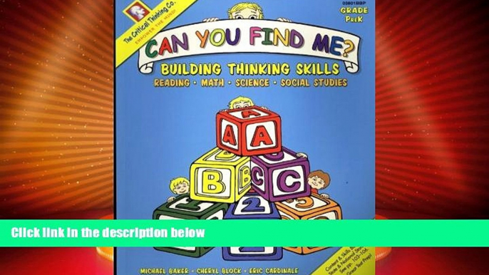 Big Deals  Can You Find Me?: Building Thinking Skills in Reading, Math, Science, and Social