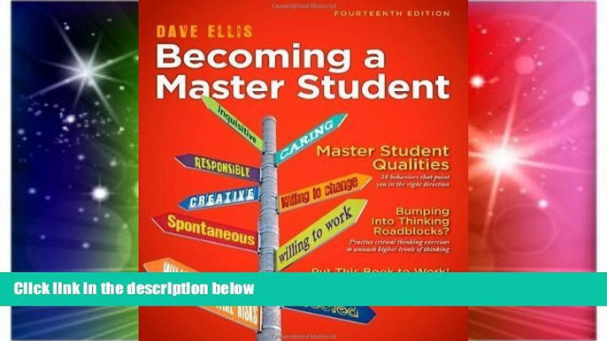 Big Deals  Becoming a Master Student (Textbook-Specific Csfi) 14th (fourteenth) Edition by Dave