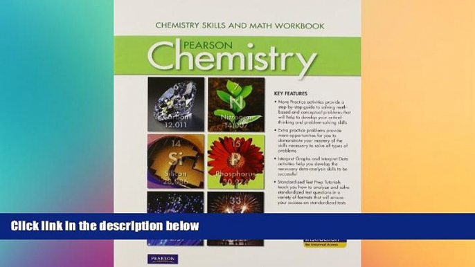 Big Deals  CHEMISTRY 2012 STUDENT EDITION CHEMISTRY SKILLS AND MATH WORKBOOK GRADE 11  Best Seller